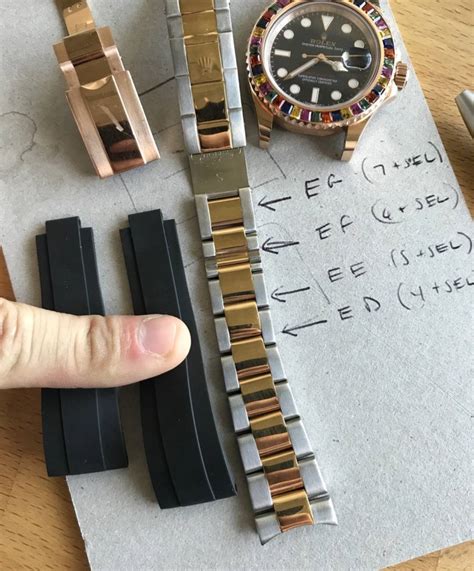 rolex oysterflex strap for sale|oysterflex size chart.